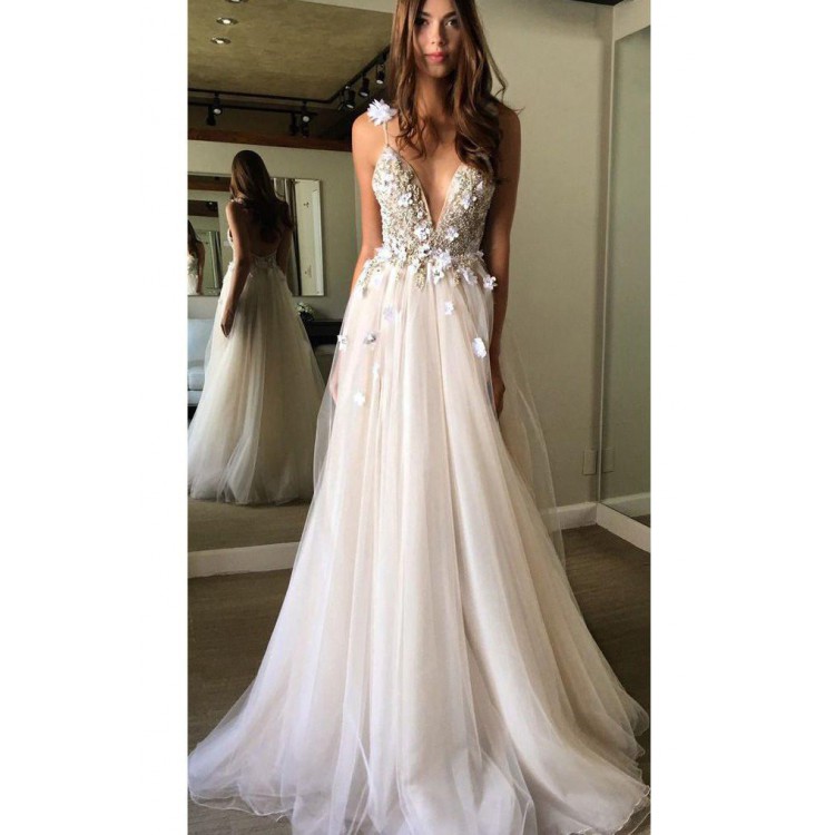 Long White Dresses Prom on Sale, 57 ...