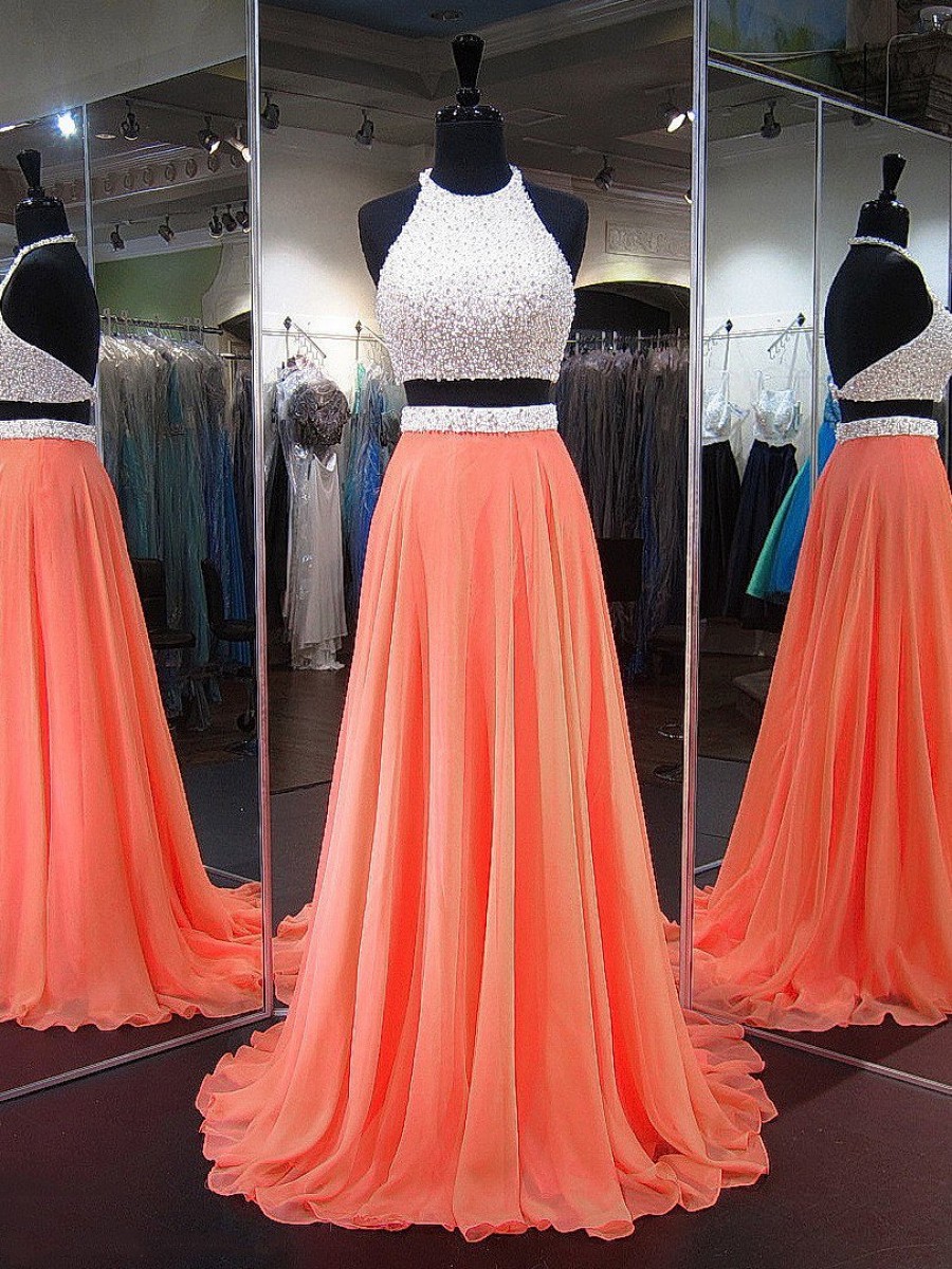 Pink Orange Prom Dresses, Perfect A ...