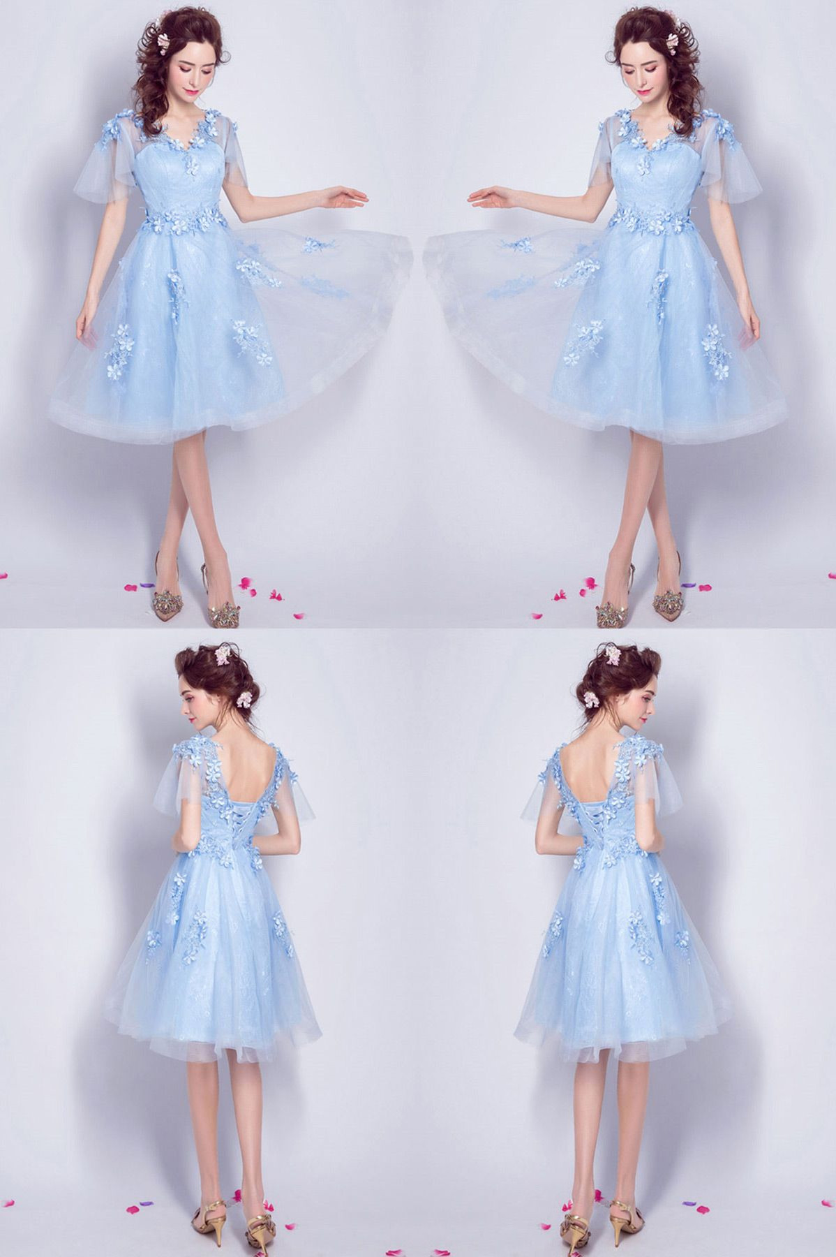flowy knee length dresses