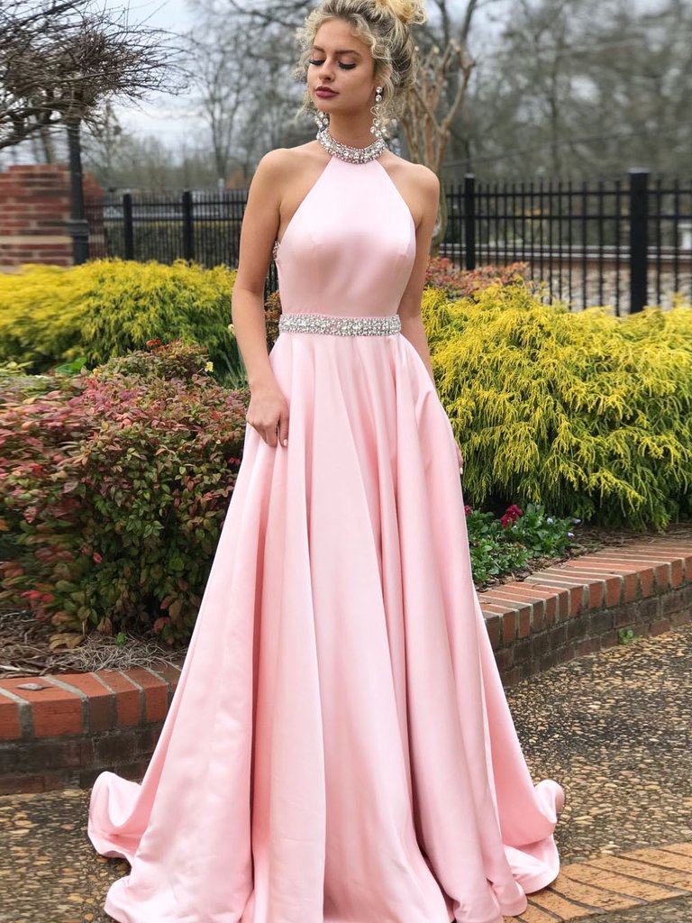 pink prom dresses 2018