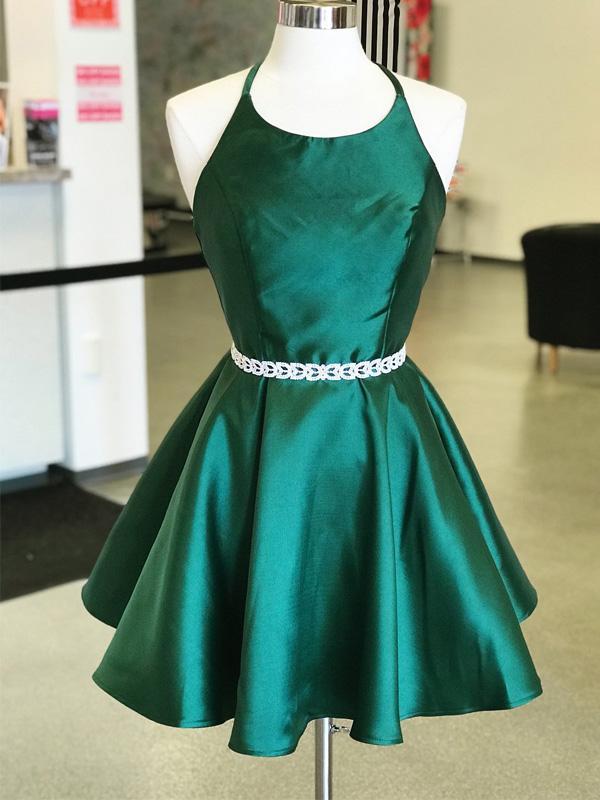 cute dark green dresses