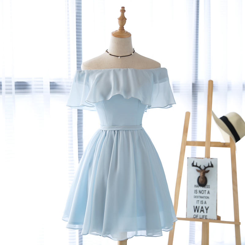 Beautiful Light Blue Party Dress , Charming Party Dress on Luulla