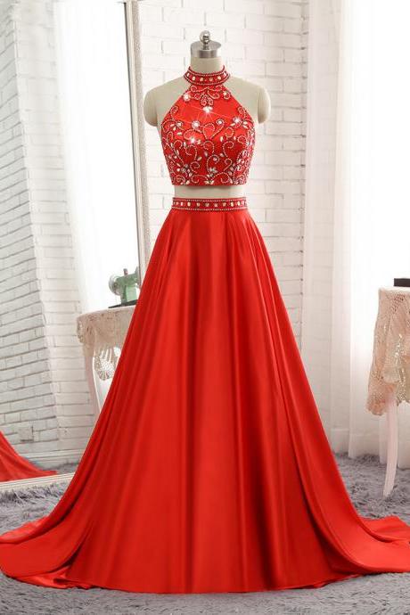 A-Line Satin cloth Long Prom Dress,Black Long Prom Dress,Red Prom Dress