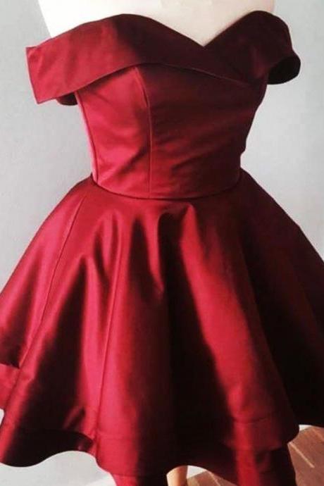 Burgundy Strapless Homecoming Dresses,Dark Red Mini Homecoming Dresses