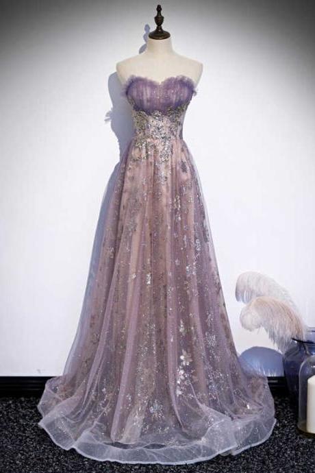 SPD1128,Sweetheart purple sequin prom dresses,long evening gown,sparkle prom dress,long evening gown