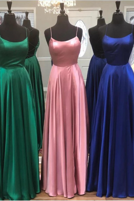 SPD1236,Sexy Prom Dresses Satin Formal Gown