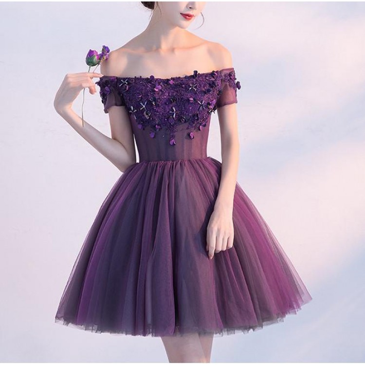 Short Purple Dresses